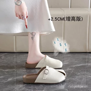 Mùa hè Phong Cách Mới Rỗng Thoáng Khí Baotou Birkenstock Nửa Dép Cao Cấp Thường Ngày Nửa Dép