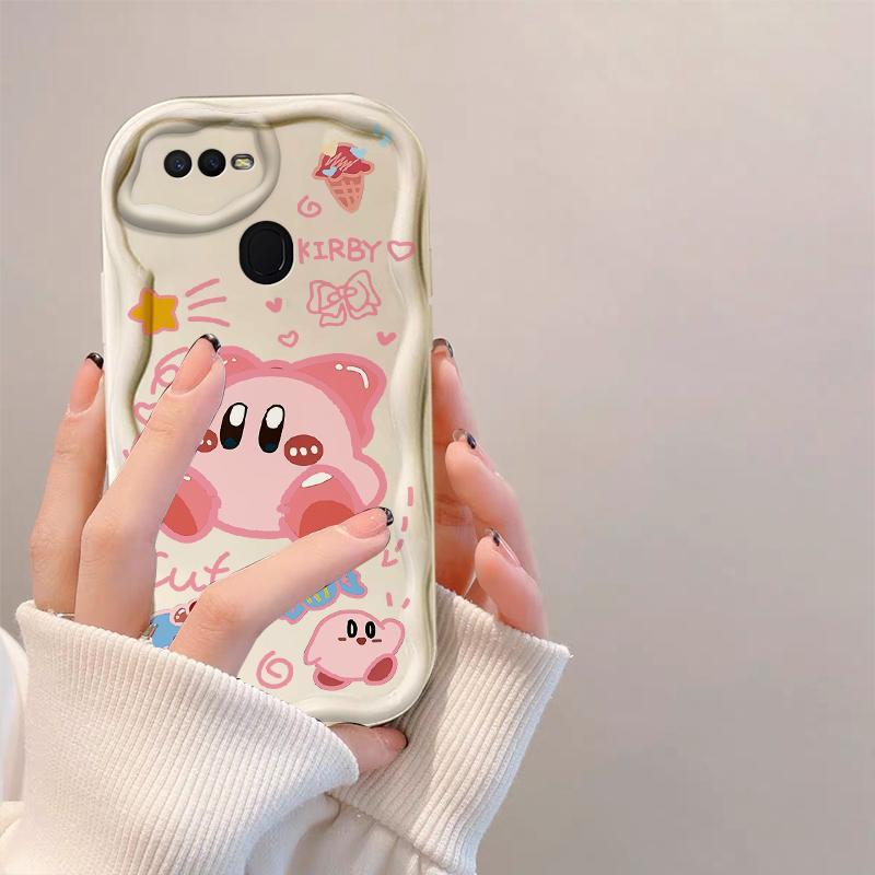 Thích hợp cho OPPO A5S A7 A12 F9 F9 Pro Phụ kiện 3D TPU mềm Loopy Kirby Vỏ điện thoại chống sốc