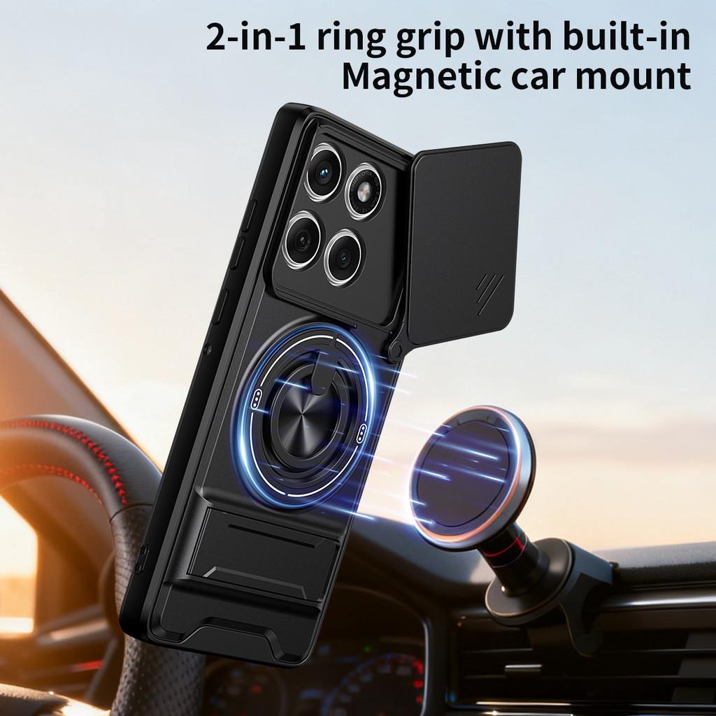 Ốp Điện Thoại Đa Năng Sang Trọng Thích Hợp Cho Motorola Edge 60 Fusion Neo Pro 5G 70 Dây 360°Giá đỡ vòng có vỏ máy ảnh Vỏ bảo vệ toàn diện chống sốc