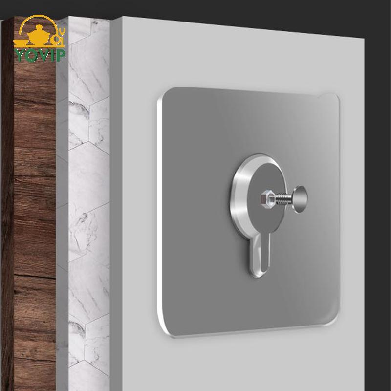 YOVIP Giá đỡ khung ảnh/poster, móc dính chắc chắn, chống thấm nước, dùng cho nhà bếp/phòng tắm, không khoan tường