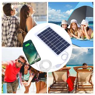 [Mới] Bảng điều khiển năng lượng mặt trời 2W có USB Chống nước Đi bộ đường dài và cắm trại Pin di động Sạc điện thoại di động Bảng sạc ngân hàng 5V.