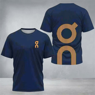 [Readystock] On Running Men 's Running Áo thun ngắn tay 100% Cotton chất lượng cao