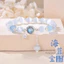 Bướm Mèo Mắt Vòng Tay Niche Thiết Kế Giả Aquamarine Xám Ánh Trăng Pha Lê Vòng Tay Người Bạn Quà Tặng 26.5.6