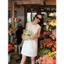 Đầm Sát Nách Form Suông Cổ V Nút Bọc Linen MyaHouse