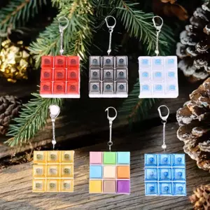 MJnmc 9 Phím Ngón Tay Bàn Phím Mũ Giảm Căng Thẳng Đồ Chơi Nút Keycap Móc Khóa Bàn Phím Cơ Nút Giảm Căng Thẳng Đồ Chơi Mới