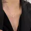 AqToCna Đá Đơn Lấp Lánh Mặt Dây Chuyền Xương Đòn - Dễ Thương Solitaire Choker Trang Sức Thời Trang AqToCna