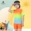 Đồ bơi lướt sóng màu Gradient khô nhanh mùa hè dành cho trẻ em