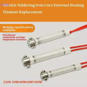 SAIA 1 / 10 chiếc Thay thế bộ phận sưởi ấm bên ngoài, Chịu nhiệt độ cao 30W40W60W100W Lõi sắt hàn điện, Thiết bị phụ tùng 220V chất lượng cao