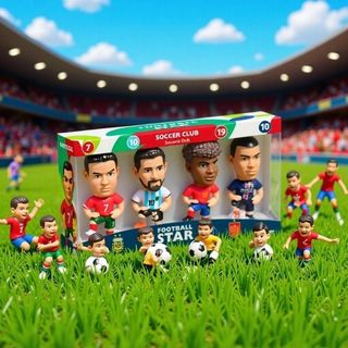 Mô hình tượng nhỏ cầu thủ bóng đá cầu thủ World Cup 2026, đồ chơi sưu tầm, mô hình sao thời thượng