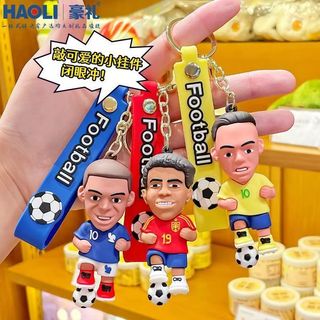 Móc khóa hình tượng ngôi sao bóng đá World Cup 2026, món quà xe hơi và đồ chơi thời thượng