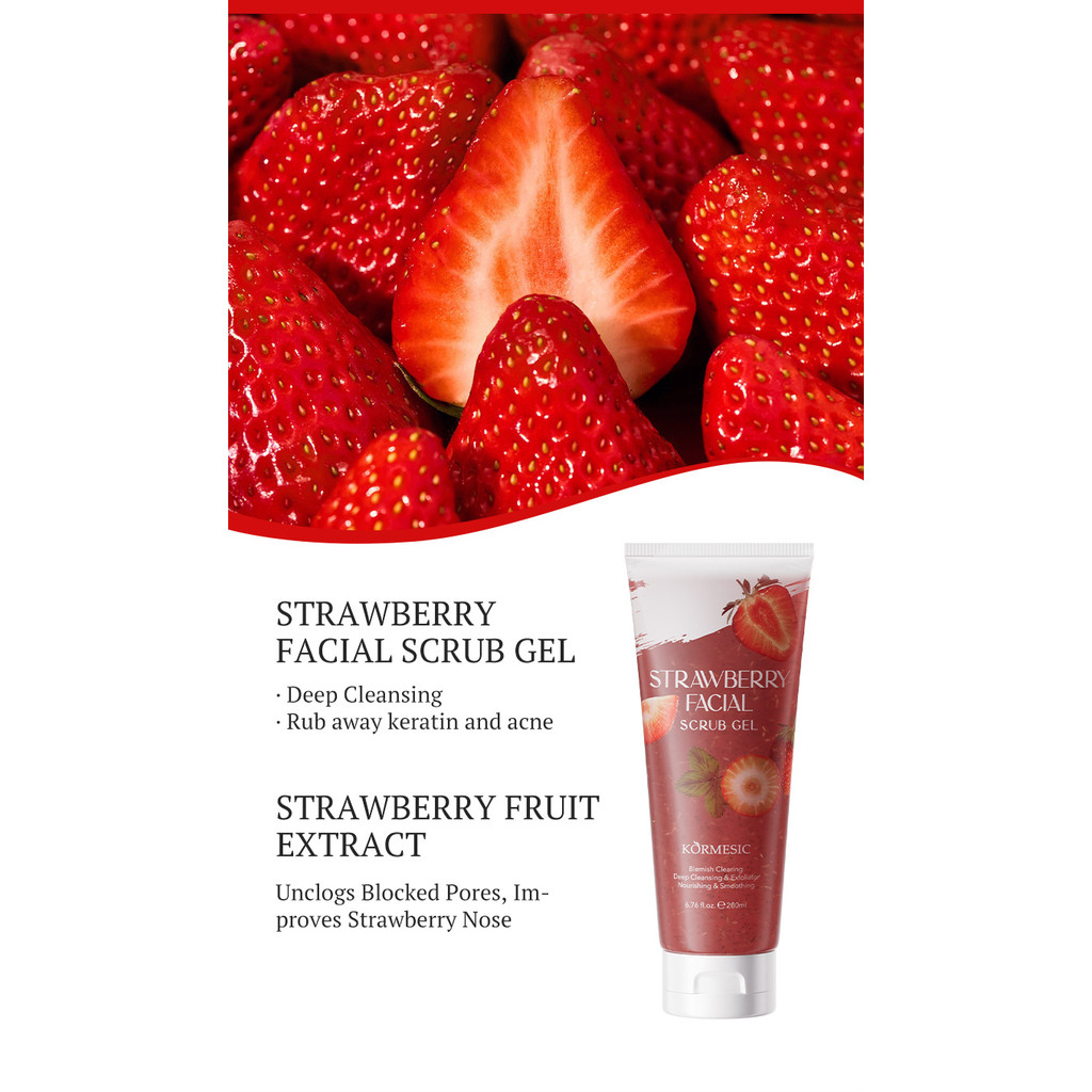 KORMESIC 【Gel tẩy tế bào chết】 200ml - Chiết xuất thiên nhiên, làm sạch sâu, loại bỏ tế bào chết, da mịn màng