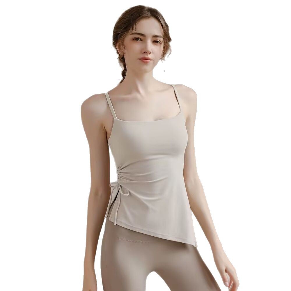 Áo Vest Thể Thao Cao Cấp Nữ Có Miếng Lót Ngực Yoga Camisole Top Pilates Bộ Đồ Tập Thể Hình Quần Áo Bên Ngoài Mặc