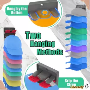 Mũ tổ chức cho mũ bóng chày, Giá đỡ mũ bóng chày bền có thể điều chỉnh, Móc treo trưng bày mũ nhựa tiết kiệm không gian cho mũ bóng chày