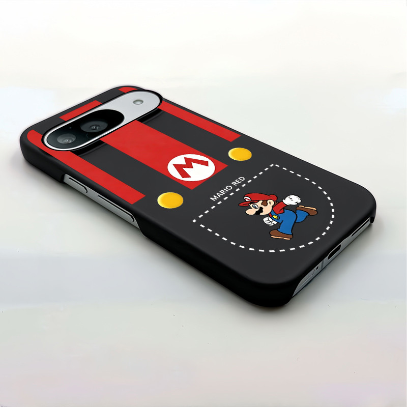 Dành Cho Google Pixel 11 Pro 10A 10 Pro XL 9A Pixel 8 7A 7Pro 6A 5A Super Mario Micro Matte Mỏng Vỏ Điện Thoại Cứng Cho / Quấn Nửa Google Pixel Cover
