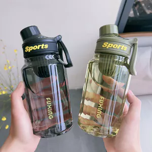 Cốc Nước Thể Thao Dung Tích Lớn Cốc Nhựa Nam Nữ Học Sinh Mùa Hè Thể Dục Ngoài Trời Bình Nước Di Động Giá Trị Cao Có Phân Vùng Trà IOTU