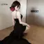 LUImo Nữ Đi Biển Kỳ Nghỉ Lưới Xù Spaghetti Dây Ngày Lễ Sang Trọng Dài Đầm SBS