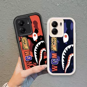 Áp dụng cho Redmi 13C / POCO C65 Phim hoạt hình Silicone Girls Vỏ điện thoại mềm TPU Shark ngụy trang Thiên thần Mắt thiên thần Chống sốc Ốp lưng