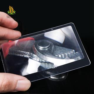Kính lúp SENRTY trong suốt để đọc sách báo Hình dạng thẻ tín dụng Loupe
