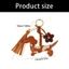 COO Handmade Da PU Da Dapple Dachshund Móc Khóa Tối Giản Ví Dây Xích Trang Trí Cho Túi Và Chìa Khóa Với Màu Vintage Op