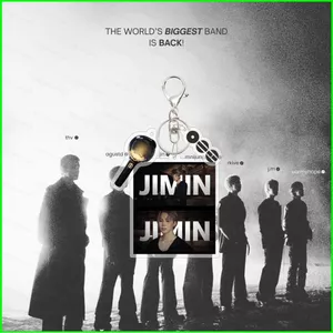 HT3 BTS BAND LỚN NHẤT THẾ GIỚI LÀ TRỞ LẠI Jimin RM SUGA Móc khóa Acrylic Kpop Bangtan Túi bé trai quyến rũ TH3