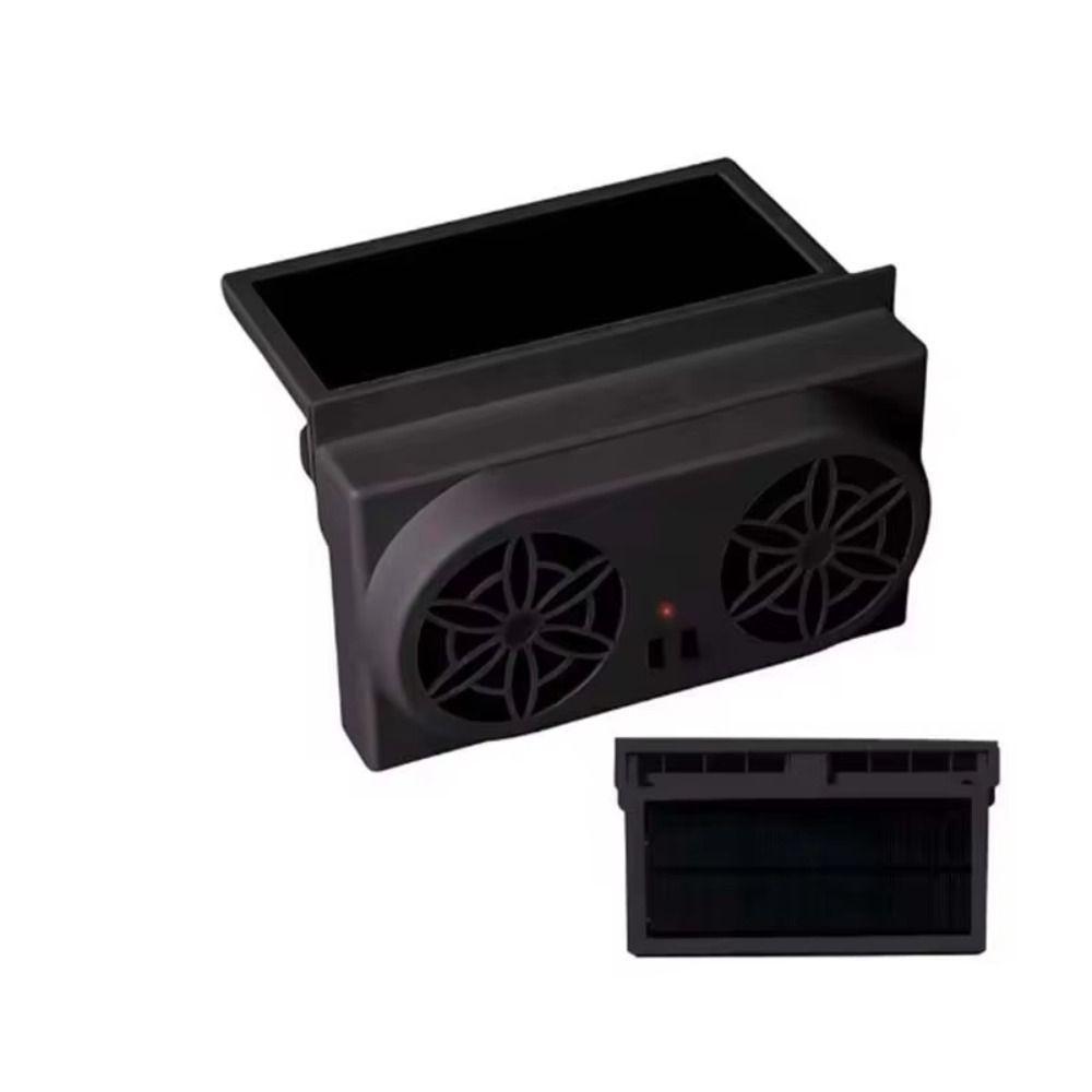 Quạt cửa sổ ô tô DONOVANQQ, chạy bằng năng lượng mặt trời, sạc USB, làm mát mạnh, tiết kiệm năng lượng, dùng cho xe du lịch ngoài trời