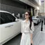Áo sơ mi trắng khâu ren sang trọng dành cho nữ, phong cách mới một nếp nhăn thuần khiết phong cách mong muốn dài tay