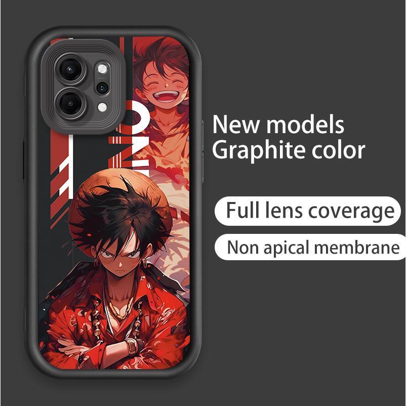 Ốp Lưng Cho OPPO Reno 6 8 10 11 12 13 14 15 F Pro Hoạt Hình Silicon Mềm TPU One Piece Five Gear Luffy Angel Eye Vỏ Điện Thoại Chống Sốc