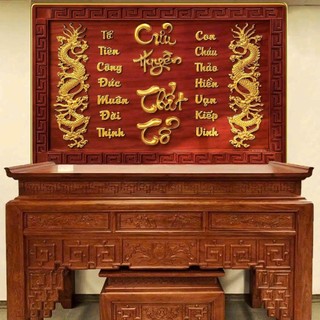 Tranh Cửu Huyền Thất Tổ bán chạy 2026 tráng gương