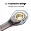 Cờ lê kết hợp Ratchet 72-Tooth - Cờ lê tháo rời phụ tùng ô tô - Cờ lê thép có thể điều chỉnh - Cờ lê sửa chữa cơ khí - Công cụ bảo trì nội thất / Giao hàng miễn phí