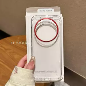 Ốp Điện Thoại Glory magic8pro Khung Đỏ Bảo Vệ Trong Suốt Vỏ Cứng Chống Sốc