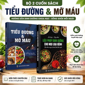Sách - Tiểu Đường & Mỡ Máu + Liệu Pháp Dinh Dưỡng Cho Mọi Loại Bệnh