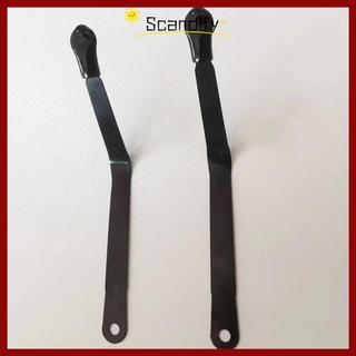 SCANDIFY 6 Gói Phụ Kiện Để Bàn, Kẹp Trang Đứng Sách Màu Đen Kim Loại, Bấm Giá Đỡ Sửa Chữa Xoắn Thay Thế Nhà
