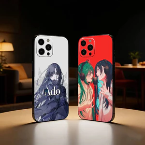 Ốp Điện Thoại TP-1 A-Ado K-Kyogen Cho iPhone17,16,15,13,12 Plus, Vỏ Silicon Mềm Max Màu Đen