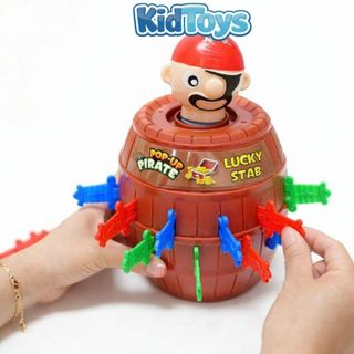Đồ chơi hải tặc đâm kiếm KidToys – thùng cướp biển vui nhộn cho bé