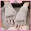 MYPANDA Găng Tay Nhung Mềm Mại Cho Mùa Thu Đông, Họa Tiết Hoạt Hình Dễ Thương, Phù Hợp Học Sinh