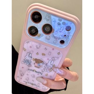 Ốp Điện Thoại Acrylic Trắng Caroom Miffy Bunny Dễ Thương Cho iPhone 17Promax 17Pro 13 14 15 16 Pro Max Vỏ Nữ Chống Sốc