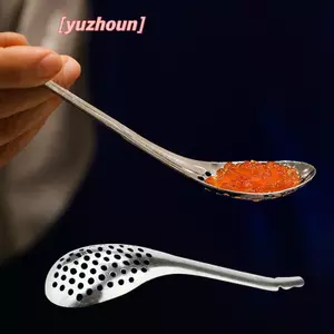 Thìa trứng cá muối 56 lỗ Dụng cụ nấu ăn nhà bếp hữu ích Làm dịu lòng đỏ trứng