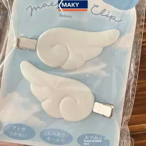 MAKY - Cặp kẹp tóc cánh thiên thần Nhật Bản, phong cách Y2K ngọt ngào dành cho sinh viên