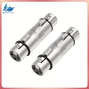 2 Gói XLR Nữ Sang Nữ, 3 Pin XLR Nữ Sang 3 Pin XLR Nữ Đổi Giới Tính Đầu Nối Cho Micro, Âm Thanh Nổi, Máy Trộn
