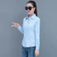 Áo sơ mi nữ dài tay màu xanh đậm Áo sơ mi nữ màu đen trơn