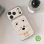 Ốp Điện Thoại Chó Con Dễ Thương Cho Vivo X300 X300S X200 FE X100 X100S X90 X90S X80 X70 X60 X50 G2 V21 V20 Pro Plus V15 5G 4G Vỏ Da PU Hoạt Hình Chó Ins Phong Cách 3D Vỏ Mềm