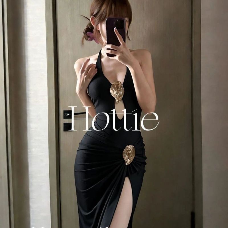 Gợi Cảm Cao Cấp Đen Dây Ôm Hơn Nhìn Một Mảnh Đồ Bơi Nữ Mông Đuôi Cá Váy Dài Nóng Mùa Xuân Đi Biển Kỳ Nghỉ Trưởng Thành Hoàng Gia Chị