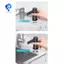 Máy phân phối xà phòng vòi chậu rửa mặt Cảm ứng hồng ngoại Hộp đựng xà phòng tự động Hộp đựng phòng tắm Màu đen lỏng