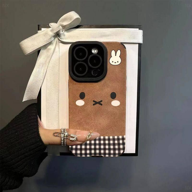 Plated rabbit áp dụng cho iPhone17Promax vỏ điện thoại mới 16Pro lông 1514 mùa thu và