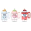 Phim hoạt hình mới Cốc nhựa Chất liệu PC Tay cầm dung tích lớn Ice Master Cup Nhiệt độ cao Chống bỏng Chống rò rỉ Double D