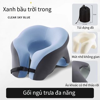 Gối cổ hình chữ U Memory Foam Du lịch Văn phòng Ngủ Gối hỗ trợ tiện dụng Vỏ thoáng khí
