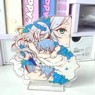 Anime Frieren: Beyond Journey's End Stand Model Plate Figures Acrylic Character Ornament Friend Gifts Plate Desk Decor
