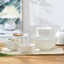 Jingdezhen Bộ Đồ Ăn Xương Trắng Nguyên Chất Trung Quốc Bát Sáng Tạo Nổi Trung Quốc Bát Độc Đáo Hộ Gia Đình Bát Cơm Mì Bát Canh Chống Trơn Trượt JI0R