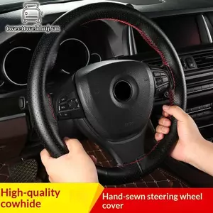 Tweeduj Tay Lái Ô Tô Bọc Bảo Vệ Da Thoáng Khí Chống Trơn Trượt Đa Năng Thích Hợp 38cm Dây Đàn Hồi Kết Cấu Trang Trí Xe VN