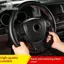 Tweeduj Tay Lái Ô Tô Bọc Bảo Vệ Da Thoáng Khí Chống Trơn Trượt Đa Năng Thích Hợp 38cm Dây Đàn Hồi Kết Cấu Trang Trí Xe VN